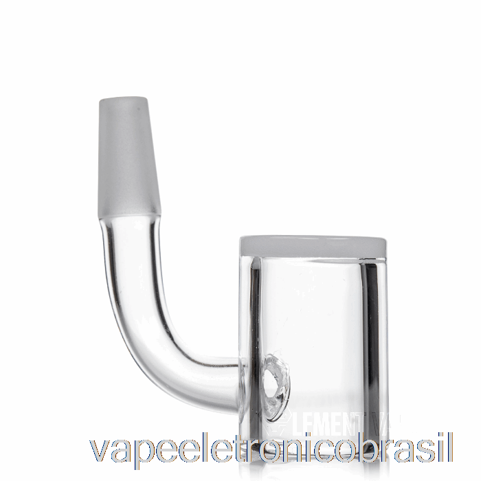 Vape Recarregável Mj Arsenal 10mm Mini Rig Opaque Bucket Banger Silver - Half Weld